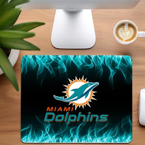 Miami Dolphins Custom Non-Slip Neoprene Mouse Pad Home Office - Picture 1 of 1