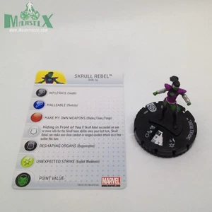 Heroclix Galactic Guardians set Skrull Rebel #004 Common figure w/card! - Picture 1 of 1