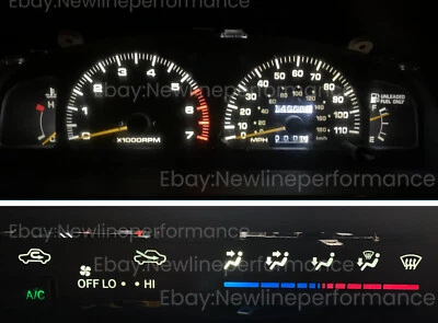 New White Cluster + Climate Control AC LED Bulb Kit For Toyota 4Runner 1996-1997 - Image 1 of 3