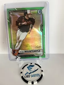 2021 Bowman Chrome Ryan Mountcastle Green Refractor /99 Rookie RC Orioles - Picture 1 of 3