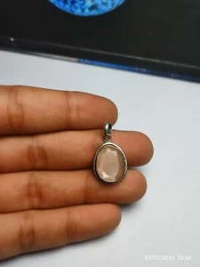 Peach Moonstone Pendant in Silver 925k (1 Pc) - 19.8 ct - Picture 1 of 6