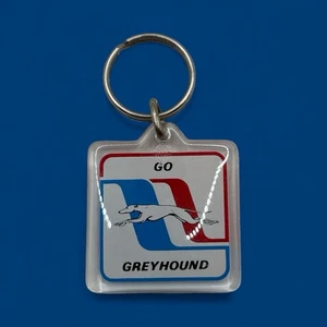 GREYHOUND BUS SAMMLERSTÜCKE LUCITE SCHLÜSSELANHÄNGER - Bild 1 von 4