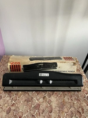 ACCO MODELO 23 PERFORADOR 3 AGUJEROS Metal Escritorio Foto 1 de 3