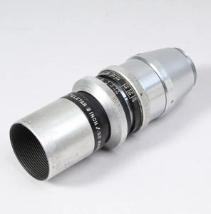 ILEX 3 INCH F/3.5 TELETAR LENS FOR 16MM C MOUNT VINTAGE MOVIE CAMERA LENS - Picture 1 of 6