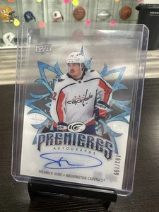 2024-25 Upper Deck Ice Hockey Pierrick Dube Premieres Auto /199 - Picture 1 of 2
