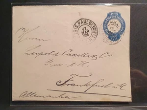86127 BRAZIL 1908 STATIONERY ENVELOPE RHM# EN-48F w/ REUB WATERMARK US$ 1,200.00 - Picture 1 of 5