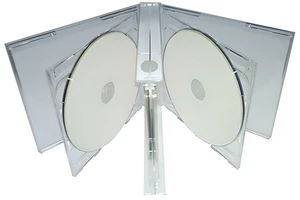 Clear Sextuple 6 Disc CD Jewel Case Lot - Picture 1 of 1