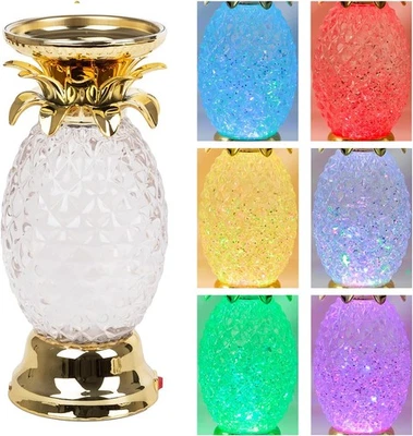 YAKii 9.5" Pineapple LED Color Changing Shine Lamp,Swirling Water Waves Lamp Kid - Image 1 of 4