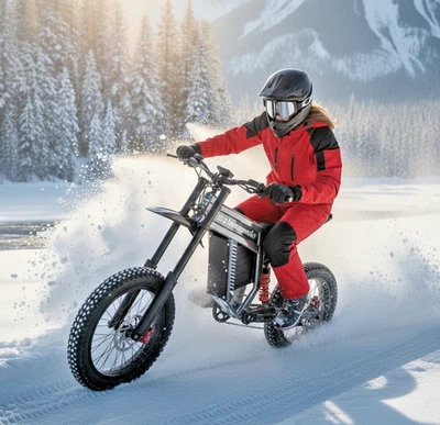 Potente bicicleta eléctrica de montaña todoterreno 1500W 20" Fat Tire 60V 30Ah 40MPH Foto 1 de 4