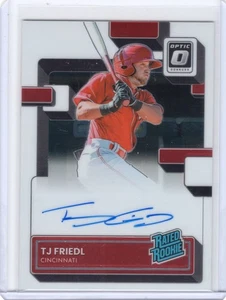 2022 Donruss Optic Rated Rookie Signatures Auto TJ Friedl #RRS-TF (RC) - Bild 1 von 2