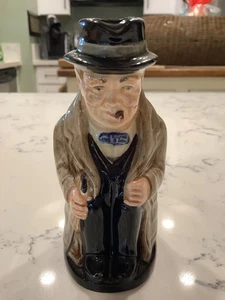Mini taza Toby vintage Royal Doulton Inglaterra jarra taza Winston Churchill 4" - Imagen 1 de 9