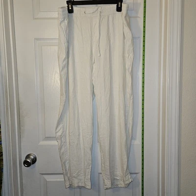 2X - Pantalones Jessica Simpson 58 % lino blanco Foto 1 de 4