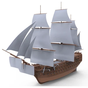 Kits de modelos militares SSF350002S 1/350 HMS Victory acorazado de vela CASCO COMPLETO - Imagen 1 de 3