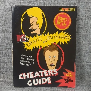 Beavis and Butt-Head Cheater's Guide Genesis Game Gear SNES 1994 Bradygames - Picture 1 of 9