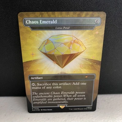 J4 Chaos Emerald - Lotus Petal (7035) - Foil - Secret Lair Drop Magic - Image 1 of 4