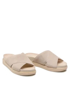 Vagabond Shoemakers Erin 5332-040-02 Sandals Women 11 Beige Suede Slide JOBB1049 - Picture 1 of 12