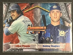 Mike Piazza/Bobby Hughes 1994 Bowman's Best Refractor #104 Los Angeles - Picture 1 of 2