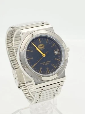 Audi Quartz Watch Black Dial Silver Gold Hands 100M Water Resistant - Image 1 of 4