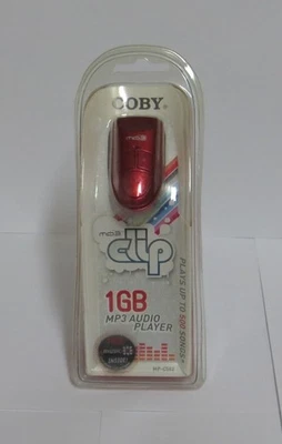 NEW Vintage 2007 Coby MP3 Clip 1GB MP3 Audio Player MP-C582 SEALED - Image 1 of 3