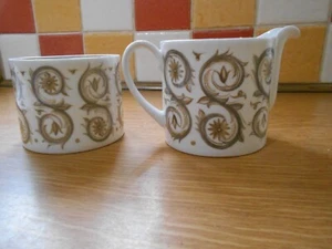 Wedgwood Susie Cooper Venetia Milk Jug and Sugar Basin - Picture 1 of 3