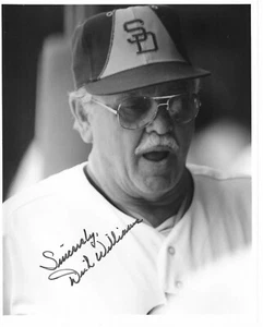 Vintage Dick Williams signed autographed 8x10 photo San Diego Padres - Picture 1 of 1