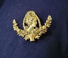 Victorian Trading Portrait of a Lady in Nosegay Basket Brooch Pendant Pin 30F