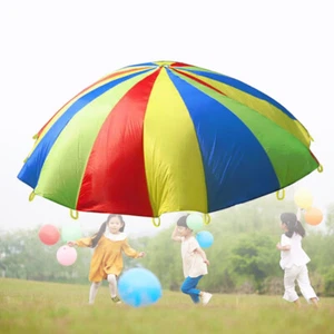 Kids Play Parachute Parachute Preschool Kids Parachute Outdoor Parachute Toys - Picture 1 of 9