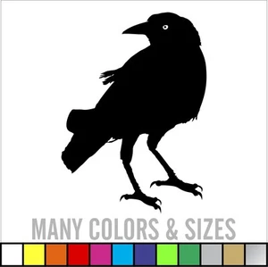 Crow Raven Blackbird Decal Sticker Car Decal Laptop Decal -  Colors & Sizes - Picture 1 of 15