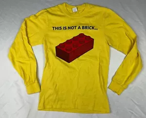 Lego T Shirt T Shirt Maglietta Mattone Giallo Manica Lunga Legoland Med Sogno Selvaggio - Foto 1 di 5