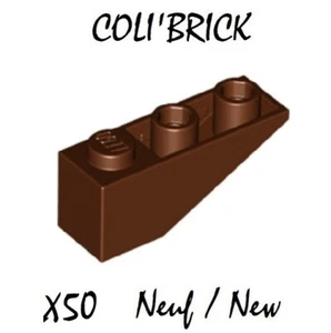 Lego 4287 - 50x Brique Toit / Slope, inverted 33 3x1 - Reddish Brown - NEUF - Imagen 1 de 1