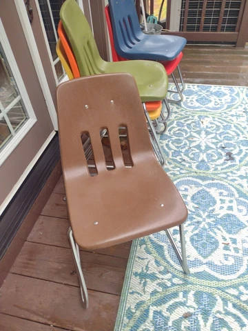 MCM VIRCO Plastic Molded School Chairs Cover