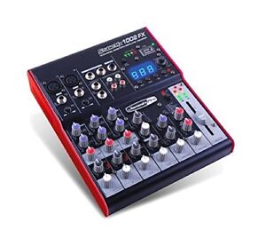 Jammin Pro - StudioMIX 1002FX - 10‐Channel Live Mixer with USB soundcard and DSP