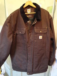 NWOT Mens Brown Carhartt Full Swing Insulated Barn Chore Jacket - SZ 2XL - Picture 1 of 5