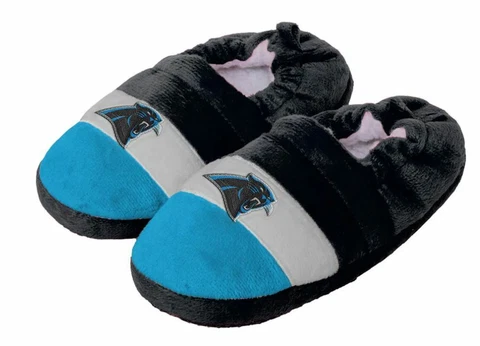 Toddler Carolina Panthers Color Block Closed Back Slippers Youth Size 10-11 Cover