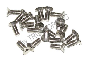 20-SS M6-1.0 X 16MM PFH PHILLIPS CABEZA PLANA MÁQUINA TORNILLOS DE ACERO INOXIDABLE PERNOS - Imagen 1 de 1
