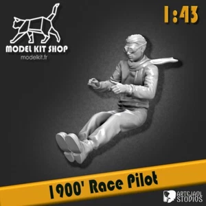 1:43 - Figurine Pilote de course 1900 - Photo 1/2