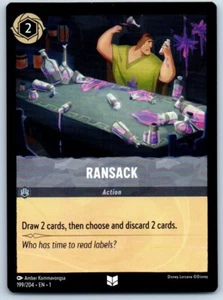 Tarjeta Ransack 199/204 Disney Lorcana - Imagen 1 de 2