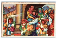 Ekkehard Carries Hadwig into Monastery, Ekkehard, Echte Wagner German Trade Card
