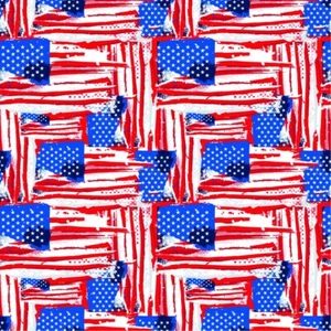 HAV-A-HANK  Bandanna Painted Flags 22"x22" Made in USA W/Gift Box - Picture 1 of 6