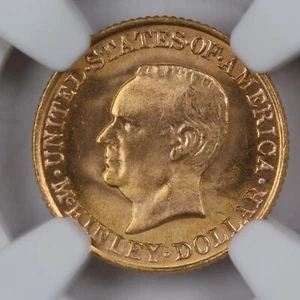 1917 McKinley Gold Dollar NGC MS66 - Picture 1 of 4