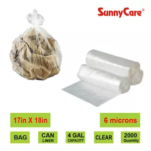 SunnyCare 4 gal. Revestimiento de latas 0,2 mil 17 in x18in natural 2000/estuche - Imagen 1 de 1