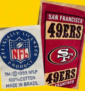 San Francisco 49ers Handtuch 1999 Vintage 27""x54"" Strandtuch Erwachsene Größe Super Bowl - Bild 1 von 8