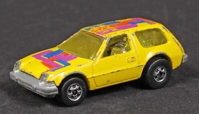 De colección 1977 Hot Wheels AMC Packin Pacer amarillo colores voladores Hong Kong diecast Foto 1 de 4
