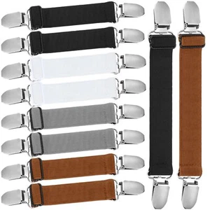 10Pcs Adjustable Hip Elastic Belt Pants Waist Tightener Cinch Clip for Men Women - Picture 1 of 7