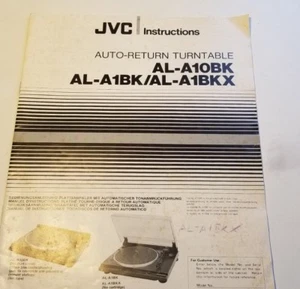 JVC AL-A10BK Al-A1BK ALBKX Owner Instruction Manual  USA Seller - Picture 1 of 4