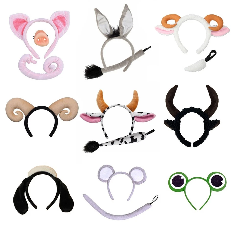 Ensemble bandeau et couturier animal de ferme adultes enfant robe fantaisie accessoire - Photo 1/1