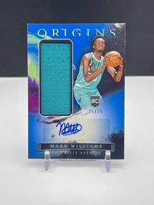 2022-23 Panini Origins Mark Williams RC Rookie Jersey Auto RPA Blue /25 BOOKEND - Picture 1 of 6