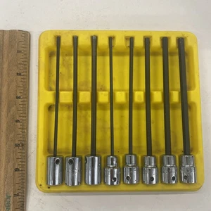 Mac Tools 3/8" Drive 8pc SAE & Metric Hex Allen Long Driver Socket Set, sh6910 - Picture 1 of 6