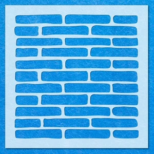 Brick Repeat Pattern Stencil: Mylar Airbrush Wall Art Painting Crafts , DIY - Picture 1 of 11
