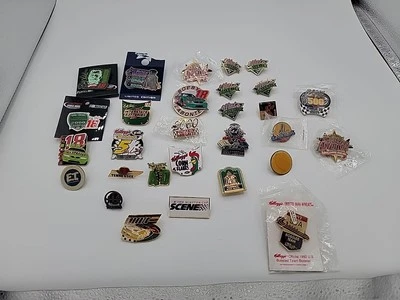 Bobby, Terry Labonte, Nascar, Olympic, Mets, Mardi Gras, and Others Total 29 Pin - Image 1 of 4